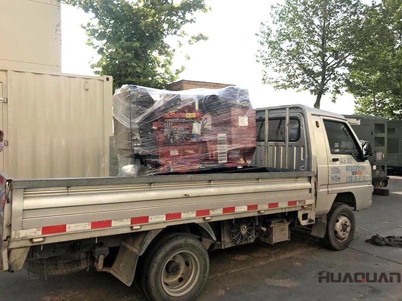 一臺(tái)HQ40GF標(biāo)配柴油發(fā)電機(jī)組在6.25號(hào)，發(fā)往山東省濱州