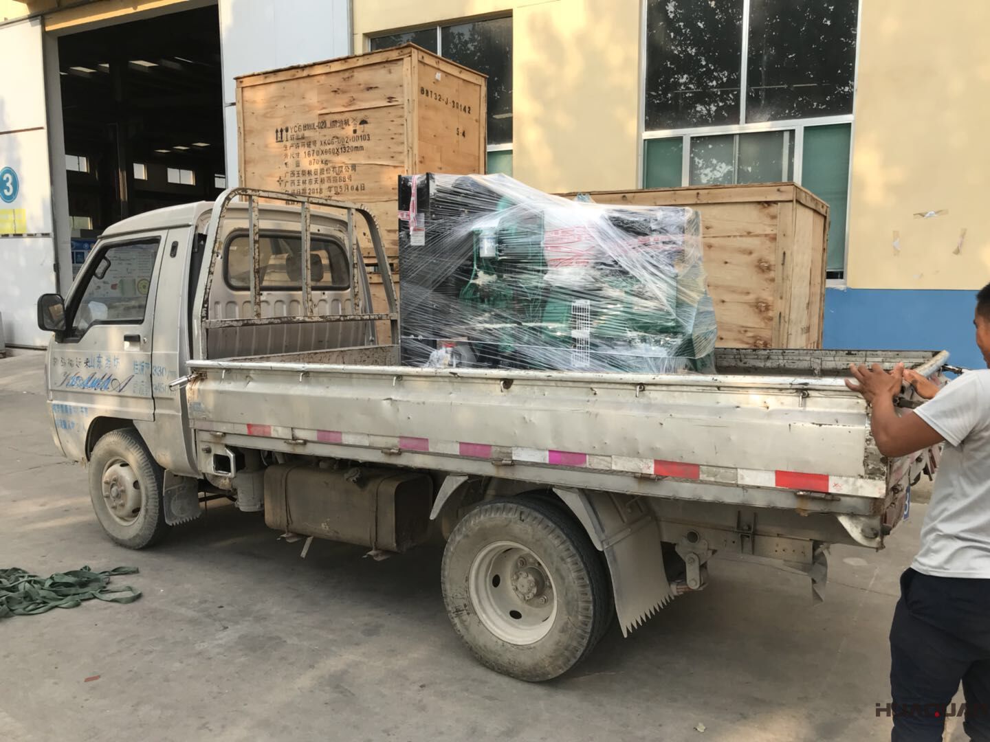 發(fā)貨了！一臺(tái)HQ150GF標(biāo)配型柴油發(fā)電機(jī)組已于7月19號(hào)發(fā)往黑龍江