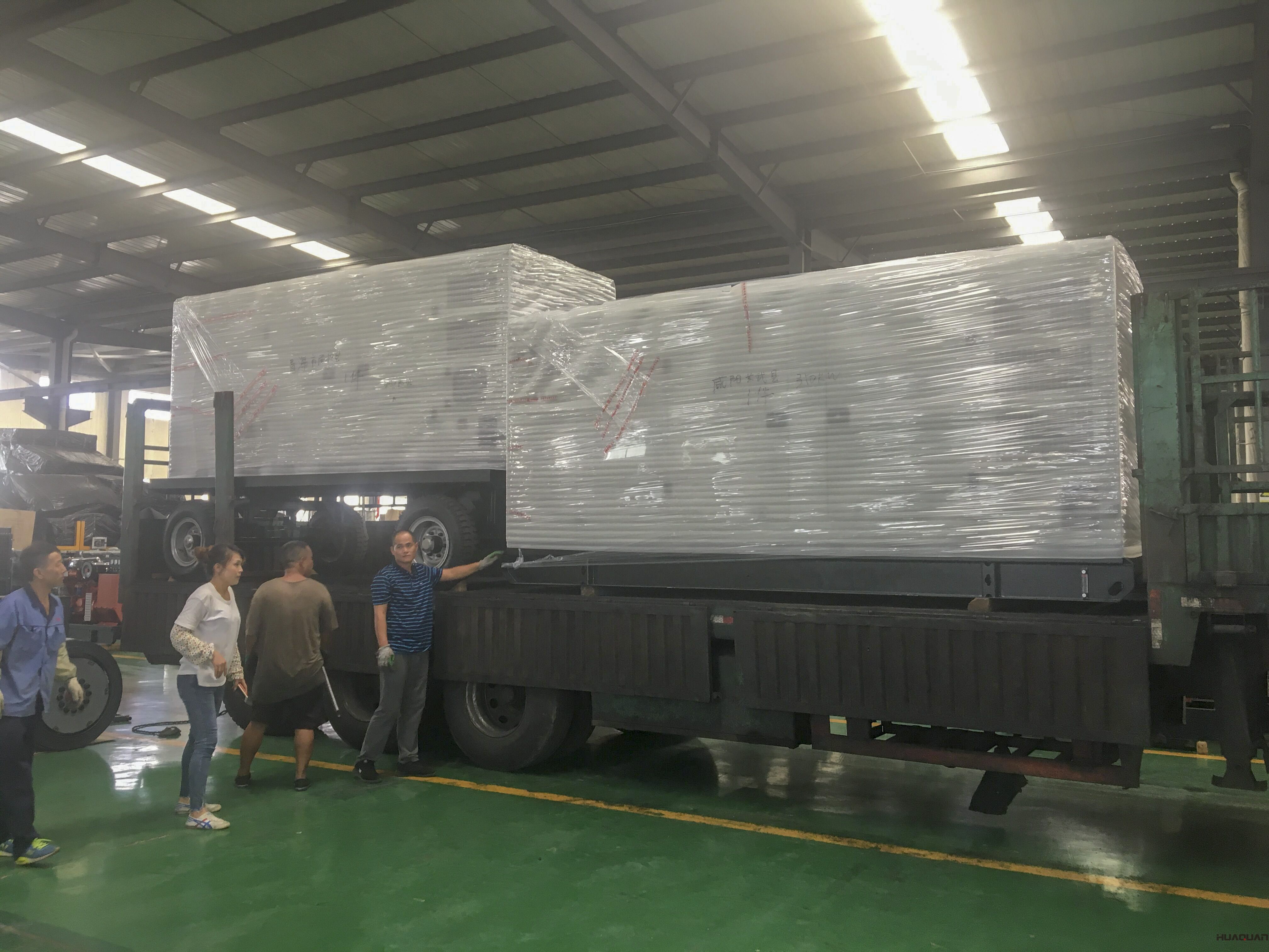 8月10日，一臺400kw靜音箱柴油發(fā)電機(jī)從華全動力成功發(fā)往上海