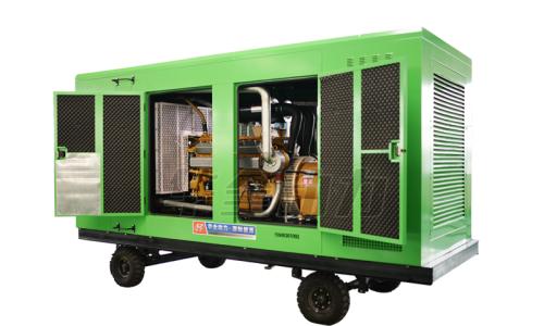 50kw靜音式防雨棚發電機組3月28日從華全動力發往青島市