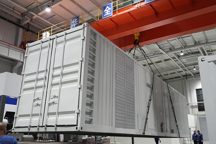 華全電力發貨！中亞客戶定制集裝箱發電站，交貨在即